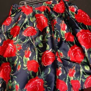 Floral pleated skirt size 2XL